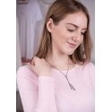 Troli Sliding steel necklace with triangles Troli Sliding steel necklace with triangles