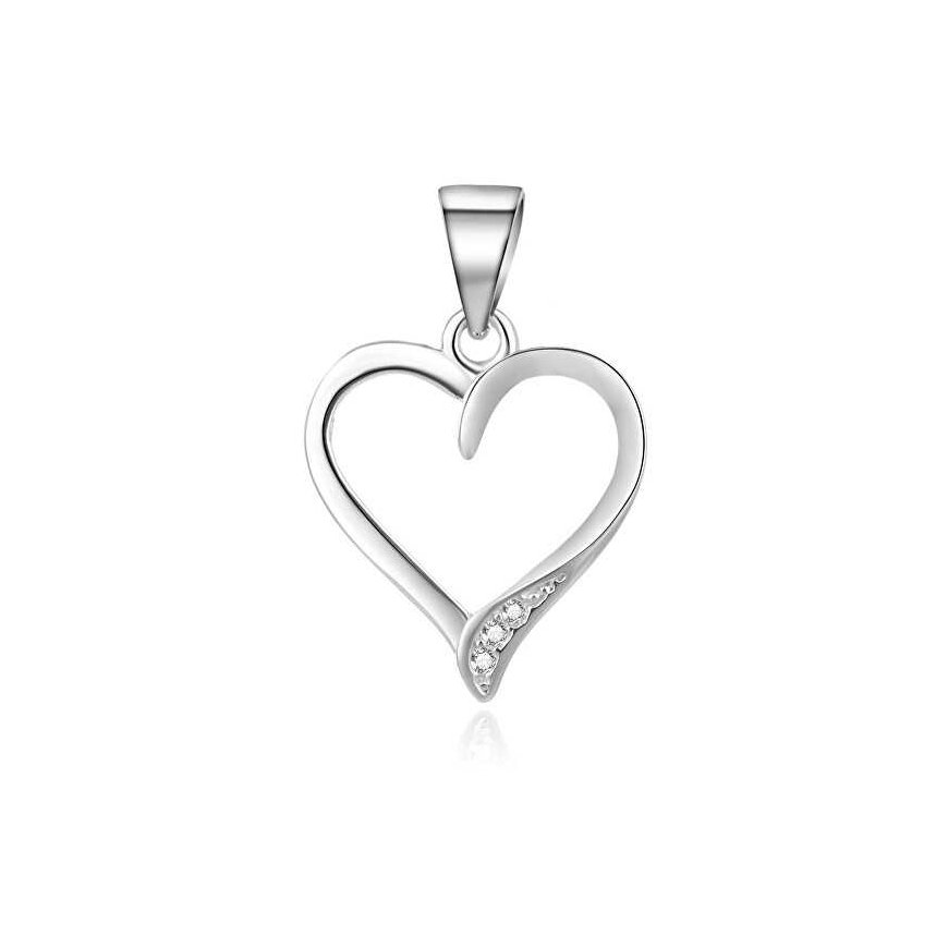 Beneto Gentle silver pendant Heart AGH634L