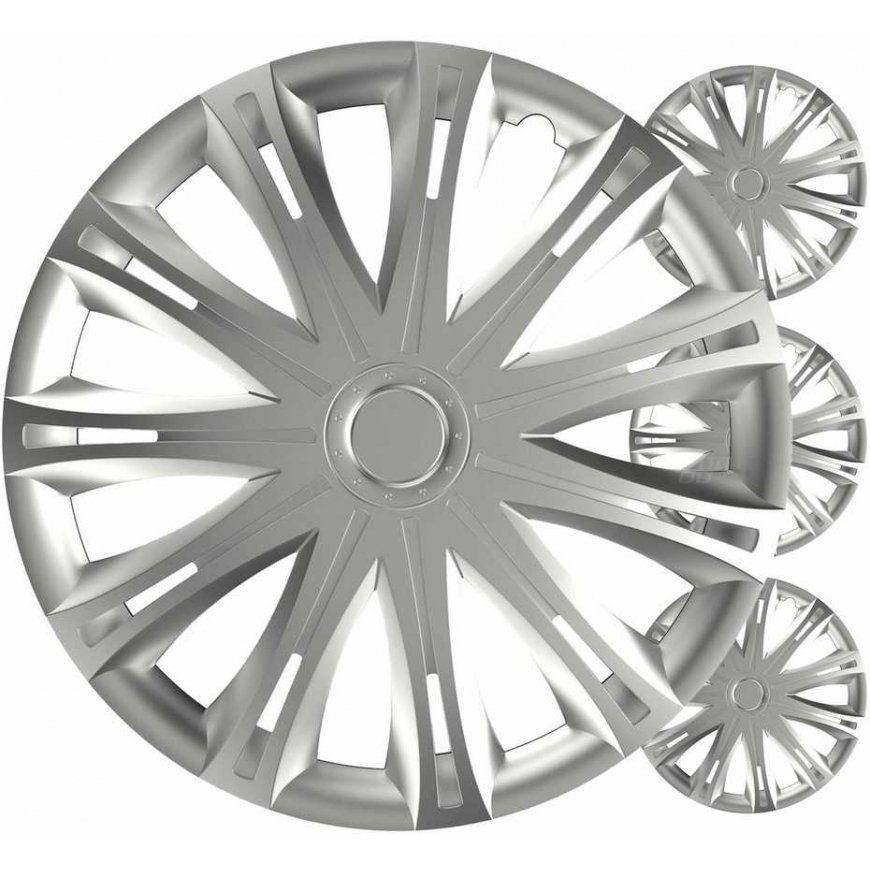 Versaco Car Hubs 4pcs Spark Silver 17" Color Box Set
