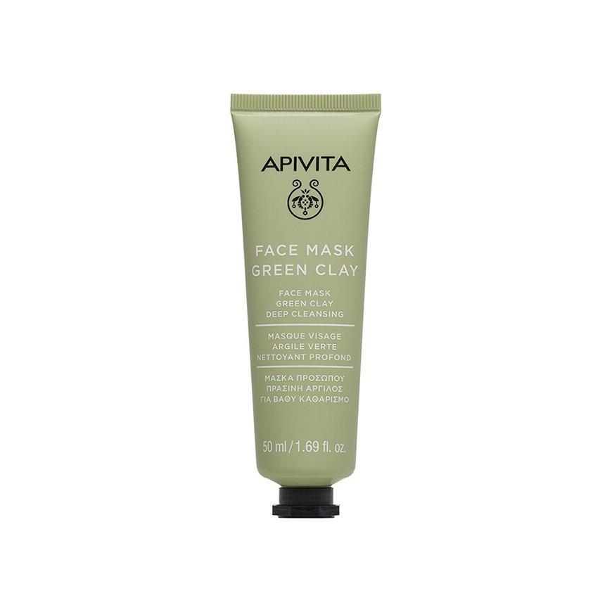 Apivita Deep cleansing FACIAL MASK with žalias clay 50 ml – 2