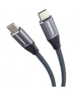 Kabelis USB PremiumCord PREMIUMCORD Kabelis USB-C (USB 3.2 Gen 2, 3A, 60W, 20Gbit/s) medvilninis pynimas, 1,5m