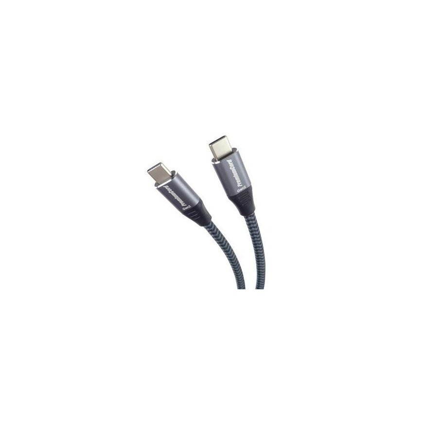 USB-kaapeli PremiumCord PREMIUMCORD-kaapeli USB-C (USB 3.2 Gen 2, 3A, 60W, 20Gbit/s) puuvillapunos, 1,5m