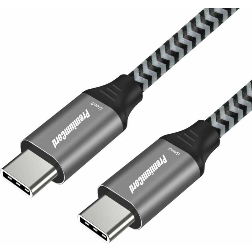USB Cable PremiumCord PREMIUMCORD Cable USB-C (USB 3.2 Gen 2, 3A, 60W, 20Gbit/s) cotton braid, 1.5m – 2