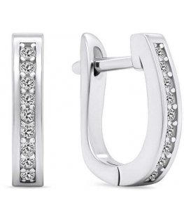 Brilio Silver Brilio Silver Beautiful silver earrings with zircons EA679W