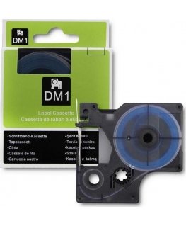 QOLTEC 50228 Termiškai susitraukiantis vamzdelis skirtas DYMO D1/DM1 9 mm x 1 5 m Balta Juodas