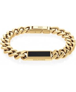 Tommy Hilfiger Timeless gold-plated bracelet with onyx 2790539