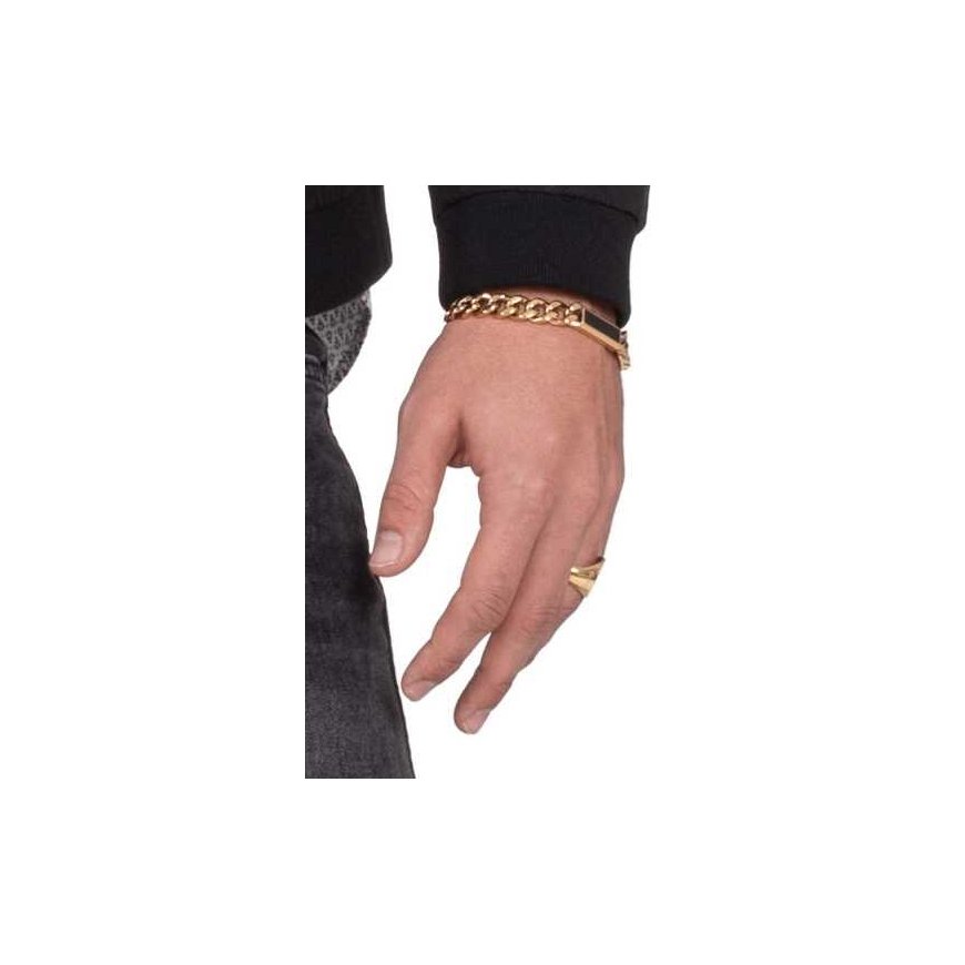 Tommy Hilfiger Timeless gold-plated bracelet with onyx 2790539 – 2