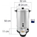 Kettle Royal Catering Warmer heater with drip grid for hot water, stainless steel 230V 10L Kettle Royal Catering Warmer heater with drip grid for hot water, stainless steel 230V 10L