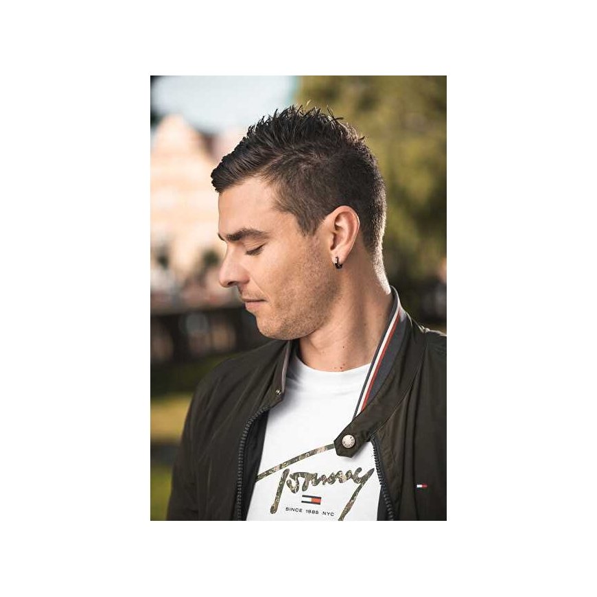 Troli Black round earrings KS-158 – 2