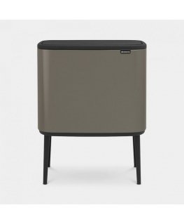 Brabantia 316043 atkritumu tvertne 33 L Taisnleņķa Platīns