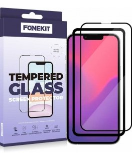 Fonekit Full Cover - panssarilasi, iPhone 16e