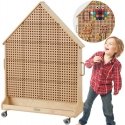 MASTERKIDZ Freestanding XXL Wooden House-Shaped Board MASTERKIDZ Freestanding XXL Wooden House-Shaped Board