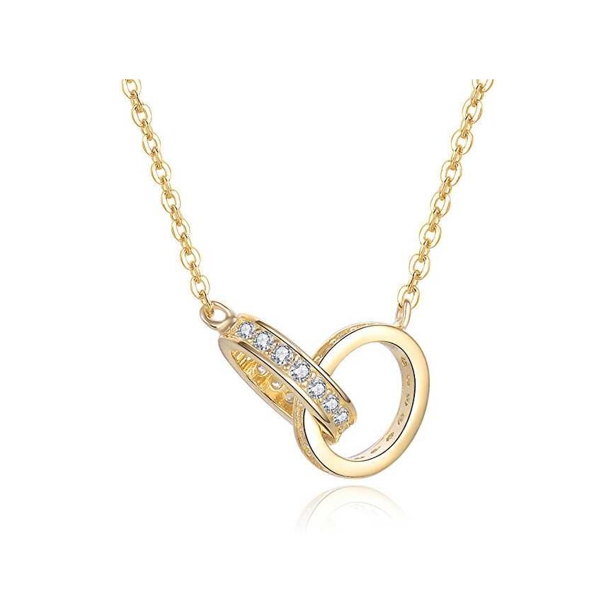 Beneto Bennett gold-plated necklace with connected