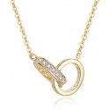 Bennett gold-plated necklace with connected rings AGS1229/47-GOLD Bennett gold-plated necklace with connected rings AGS1229/47-GOLD