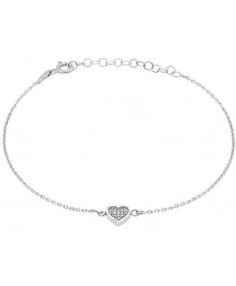 Brilio Silver Brilio Silver Romantic silver heart bracelet BR18W