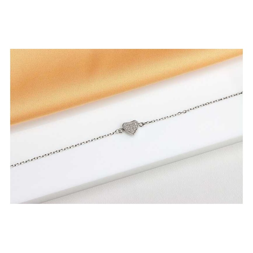 Brilio Silver Brilio Sidabrinis Romantic sidabrinis širdies apyrankė BR18W – 4