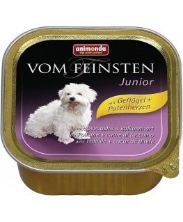 animonda Vom Feinsten with poultry + turkey hearts Sirds, Putnu gaļa, Tītars Junior 150 g
