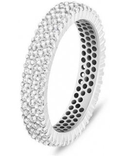 Brilio Silver Brilio Silver Sparkling silver ring with clear zircons RI117W