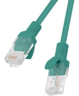PATCHCORD KAT.6 UTP 0,25 M ZIELONY FLUKE PASSED LANBERG 10-PACK