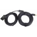 USB kabelis PremiumCord USB-A - USB-A 10 m Juodas (ku2rep10) USB kabelis PremiumCord USB-A - USB-A 10 m Juodas (ku2rep10)