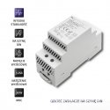 Qoltec DIN-kiskoon virtalähde | 30W | 24V | 1,25A | Harmaa