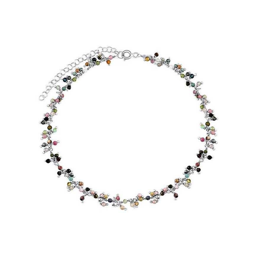 Silvego Silver bracelet with original Bern tourmaline 3mm INS1014BMTS