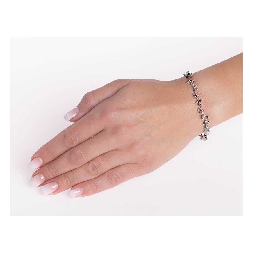 Silvego Sidabrinis apyrankė su originaliu Berno turmalinu 3mm INS1014BMTS – 2