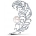 Jwl Luxury Pearls Graži perlinė sagė Plunksna JL0699 Jwl Luxury Pearls Graži perlinė sagė Plunksna JL0699