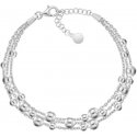 Brilio Silver Brilio Silver Triple silver bracelet with beads BRC117W Brilio Silver Brilio Silver Triple silver bracelet with beads BRC117W