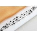 Brilio Silver Brilio Silver Triple silver bracelet with beads BRC117W Brilio Silver Brilio Silver Triple silver bracelet with beads BRC117W