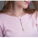 Troli Sliding Gold Plated Necklace with Triangles Troli Sliding Gold Plated Necklace with Triangles