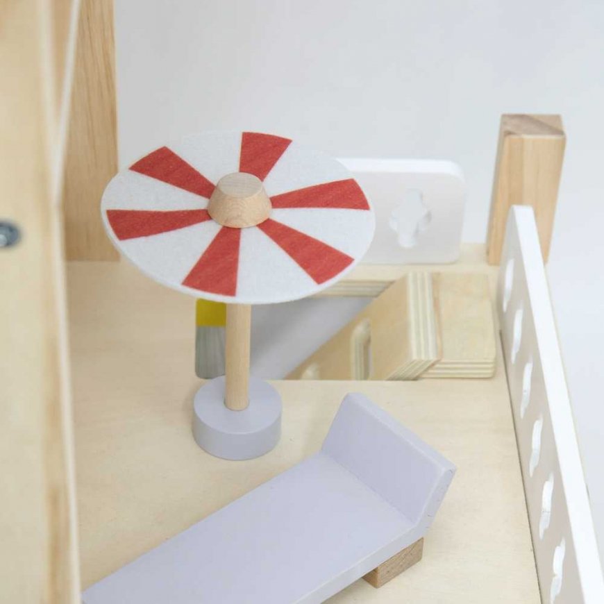 Viga Toys VIGA medinis lėlių namelio rinkinys su lėlėmis ir priedais – 2