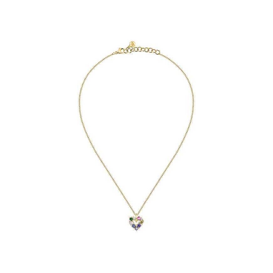 Morellato Romantic Gold Plated Heart Necklace Colori SAVY06