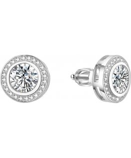 Beneto Silver earrings with zircons TAGUP1588S