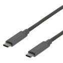 Deltaco USBC-1362 USB-kaabel USB 3.2 Gen 2 (3.1 Gen 2) 1 m Hall Deltaco USBC-1362 USB-kaabel USB 3.2 Gen 2 (3.1 Gen 2) 1 m Hall