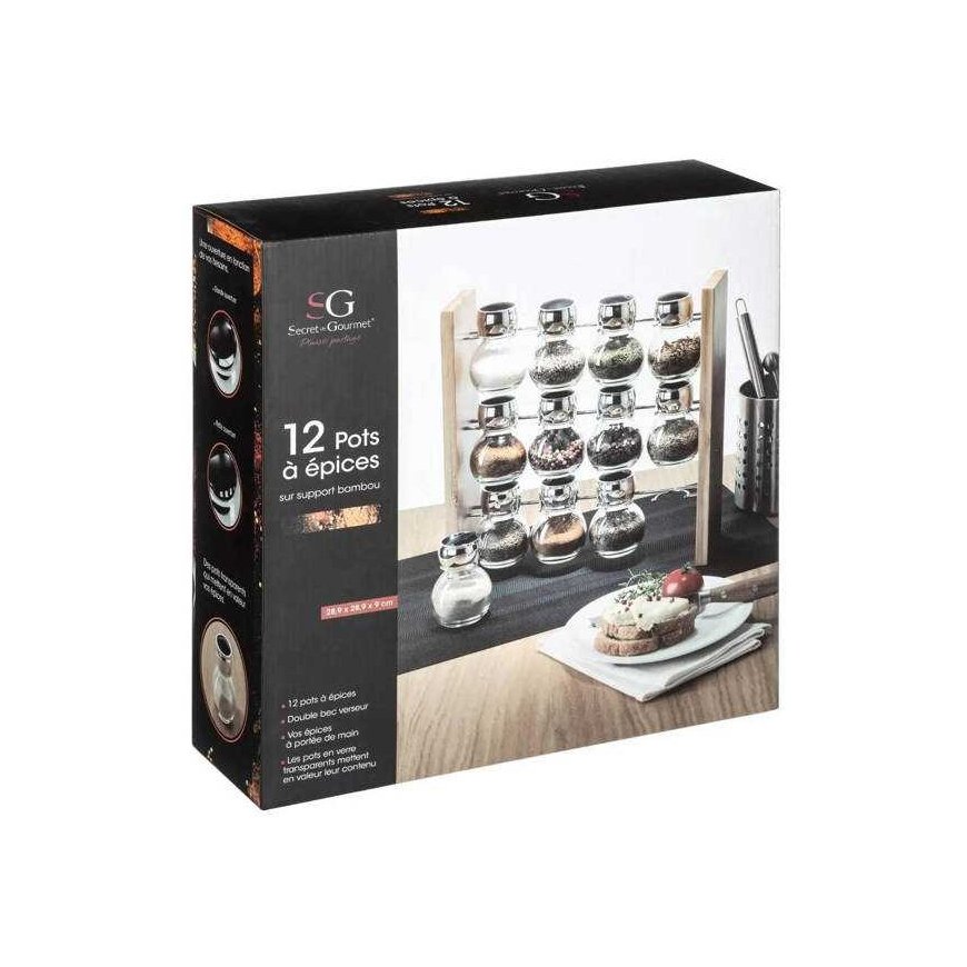 5five Simply Smart Bamboo Spice Rack – 3