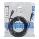 Deltaco HDMI-1050D HDMI кабель 5 m HDMI Тип A (Стандарт) Черный