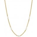 Troli Charming gold-plated necklace with pearls Troli Charming gold-plated necklace with pearls