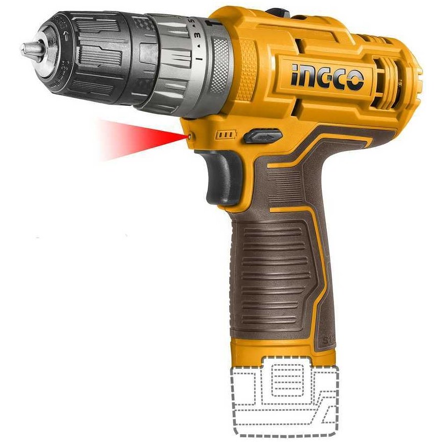 Ingco CIDLI12202E cordless impact screwdriver incl. 2pcs battery