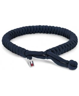 Tommy Hilfiger Blue Nylon Braided Bracelet Alex 2790592