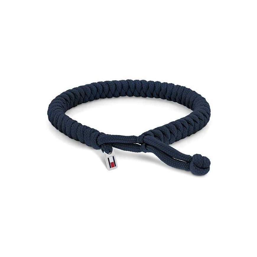 Tommy Hilfiger Blue Nylon Braided Bracelet Alex 2790592