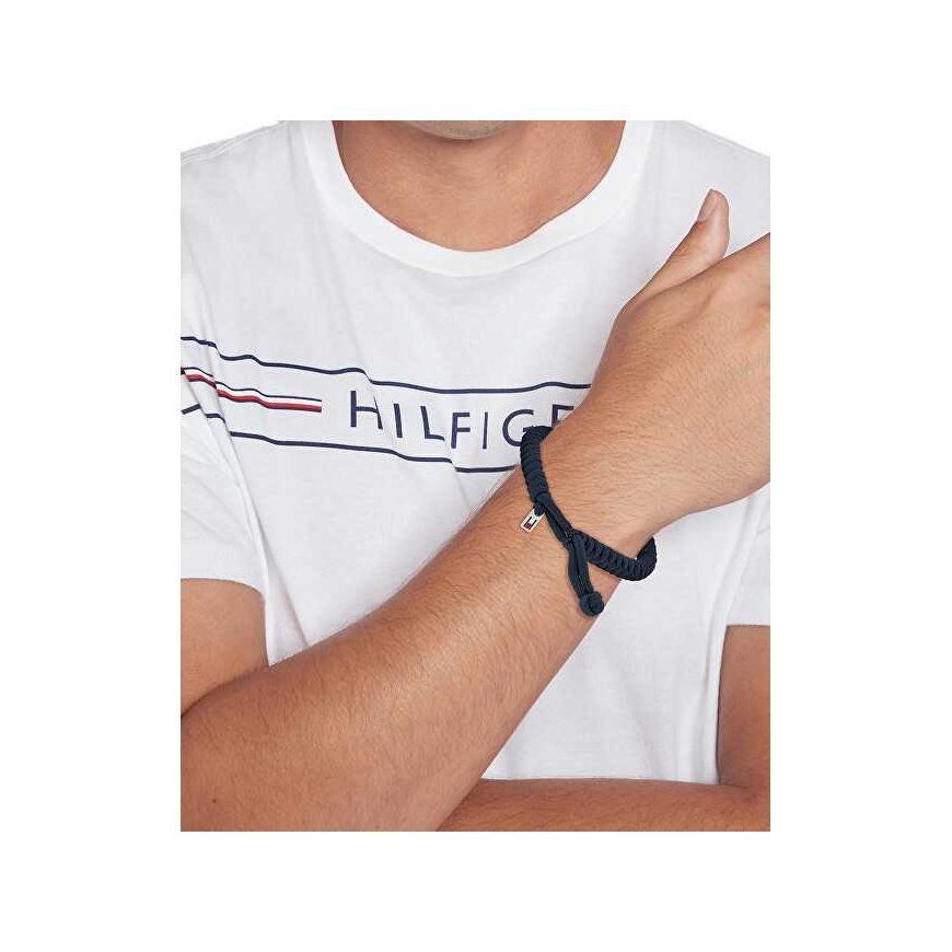 Tommy Hilfiger Blue Nylon Braided Bracelet Alex 2790592 – 2