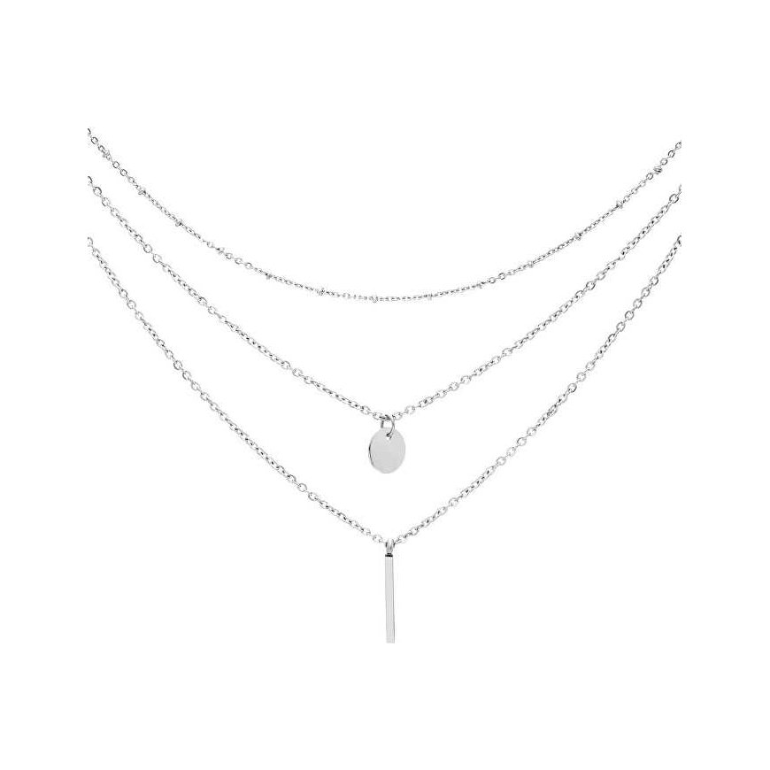 Troli Triple Steel Necklace