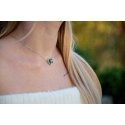 Agate Silver Necklace Four-Leaf Clover AGT-N021WGR Agate Silver Necklace Four-Leaf Clover AGT-N021WGR