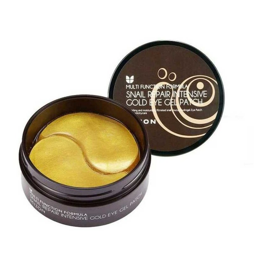 Mizon Snail Repair Intensive Gold Eye Gel Patch paakių kaukės su auksu ir sraigių mucinu 60vnt – 4