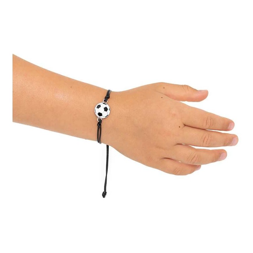 Troli Black textile bracelet Soccer ball – 2