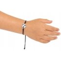 Troli Black textile bracelet Soccer ball Troli Black textile bracelet Soccer ball
