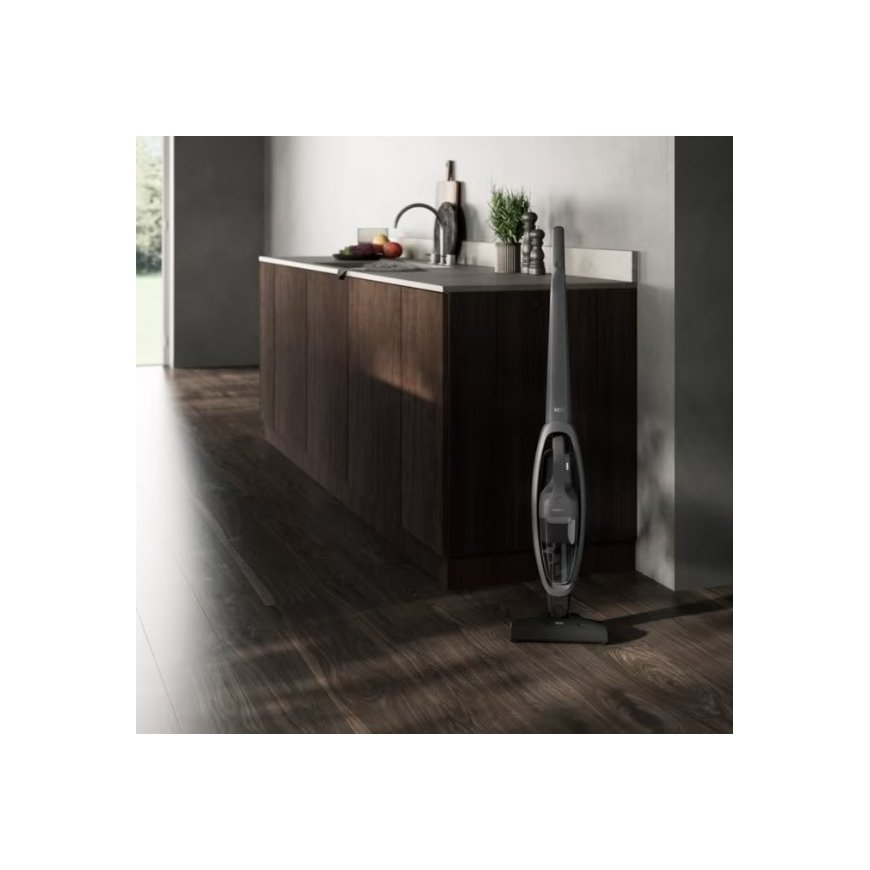 AEG AS52CB18DG Вертикальный пылесос Аккумулятор Cухой Без мешка 0,3 L 29 W Черный, Серый 2 Ah – 4