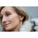 Agata Silver Sparkling Earrings Snowflakes AGT-E007PW Agata Silver Sparkling Earrings Snowflakes AGT-E007PW
