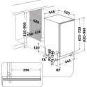 Whirlpool WSIO 3T223 PE X Täysin integroitu 10 paikkoja E Whirlpool WSIO 3T223 PE X Täysin integroitu 10 paikkoja E